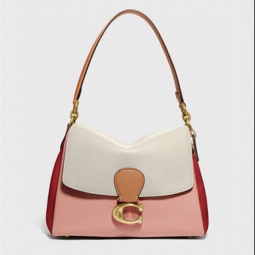 Coach Tricolor Leather Shoulder/Crossbody Bag